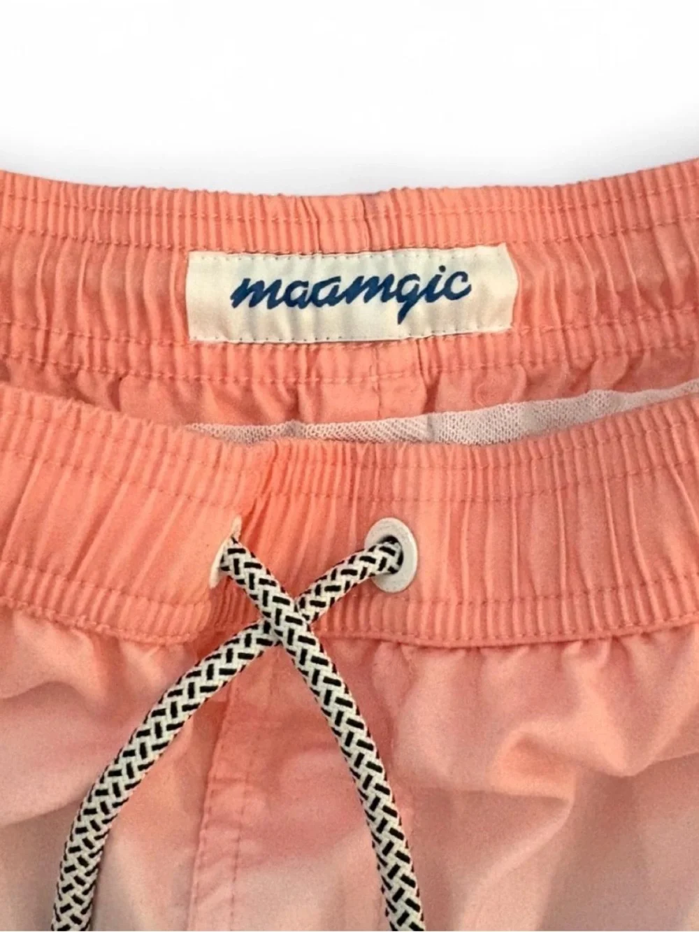 Men’s Sz S Maamgic Ombré Pink to Aqua Swim Shorts